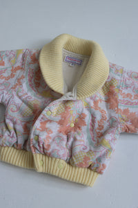 Vintage Yves Saint Laurent paisley jacket - size 6-12 months - made in France
