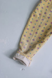Vintage floral corduroy floral overalls - size 5 years - made in USA  (collectors item)