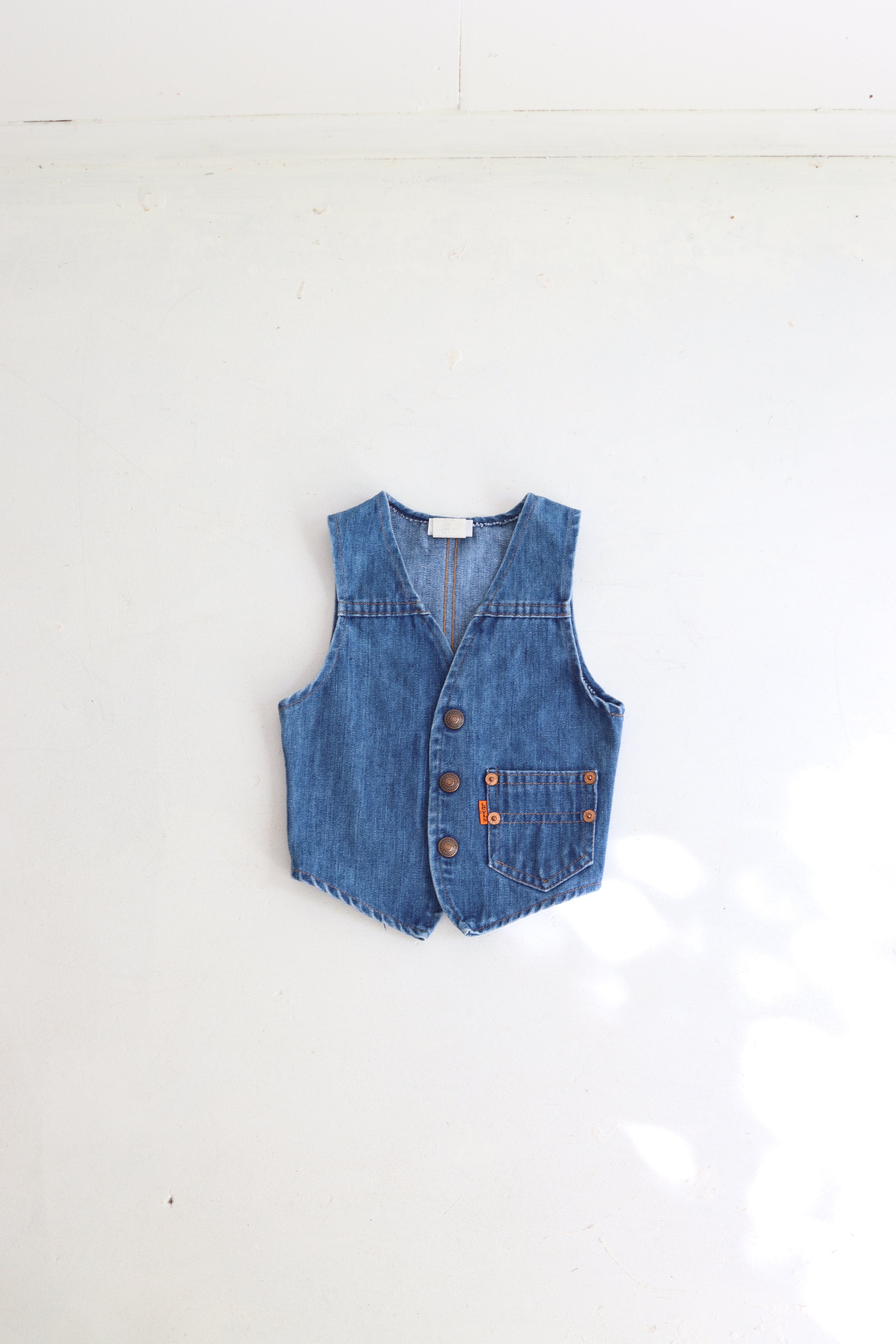 Vintage Levi's denim vest - 70's - made in USA - size 12 months