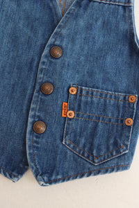 Vintage Levi's denim vest - 70's - made in USA - size 12 months