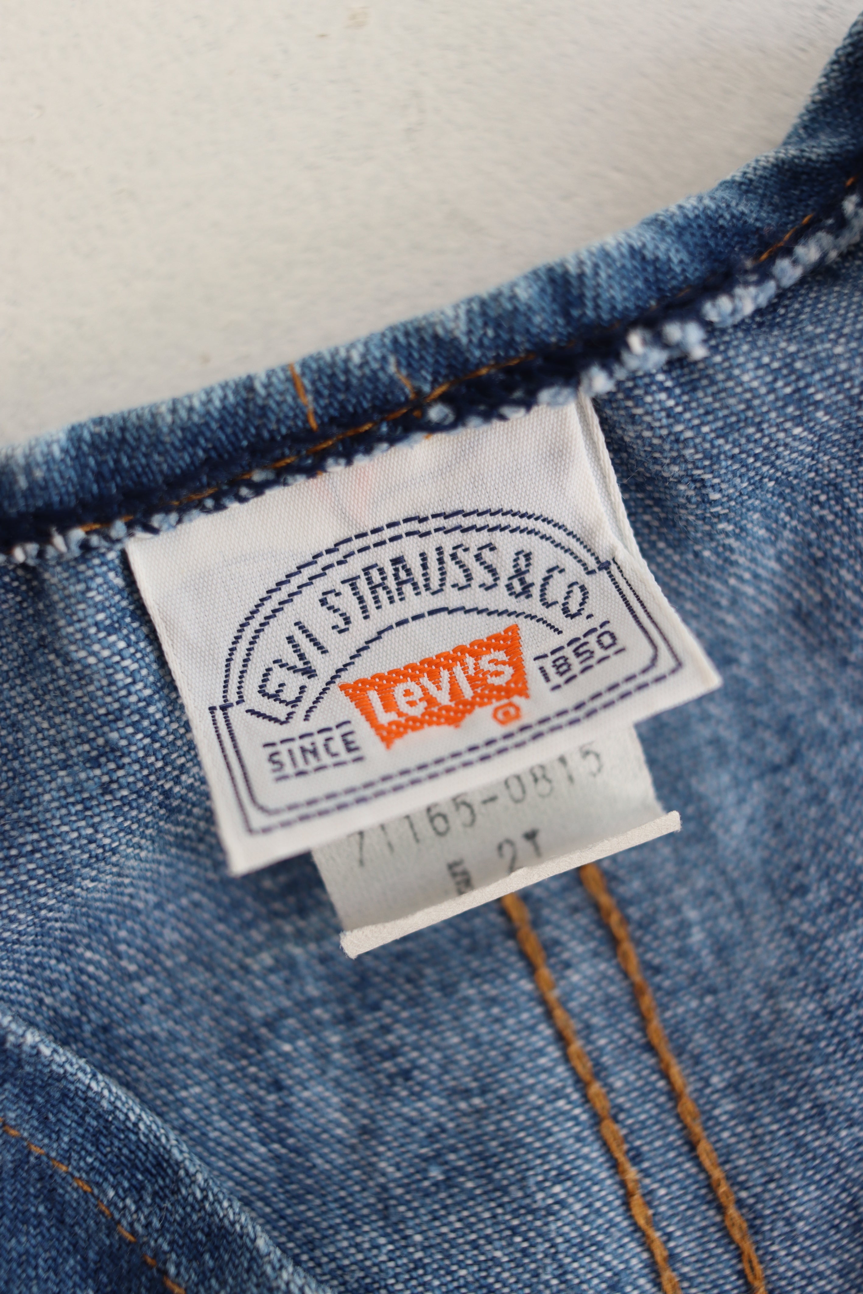 Vintage Levi's denim vest - 70's - made in USA - size 12 months
