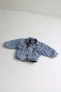 Vintage Levi's trucker jacket with padded dark lining - Size 12 months