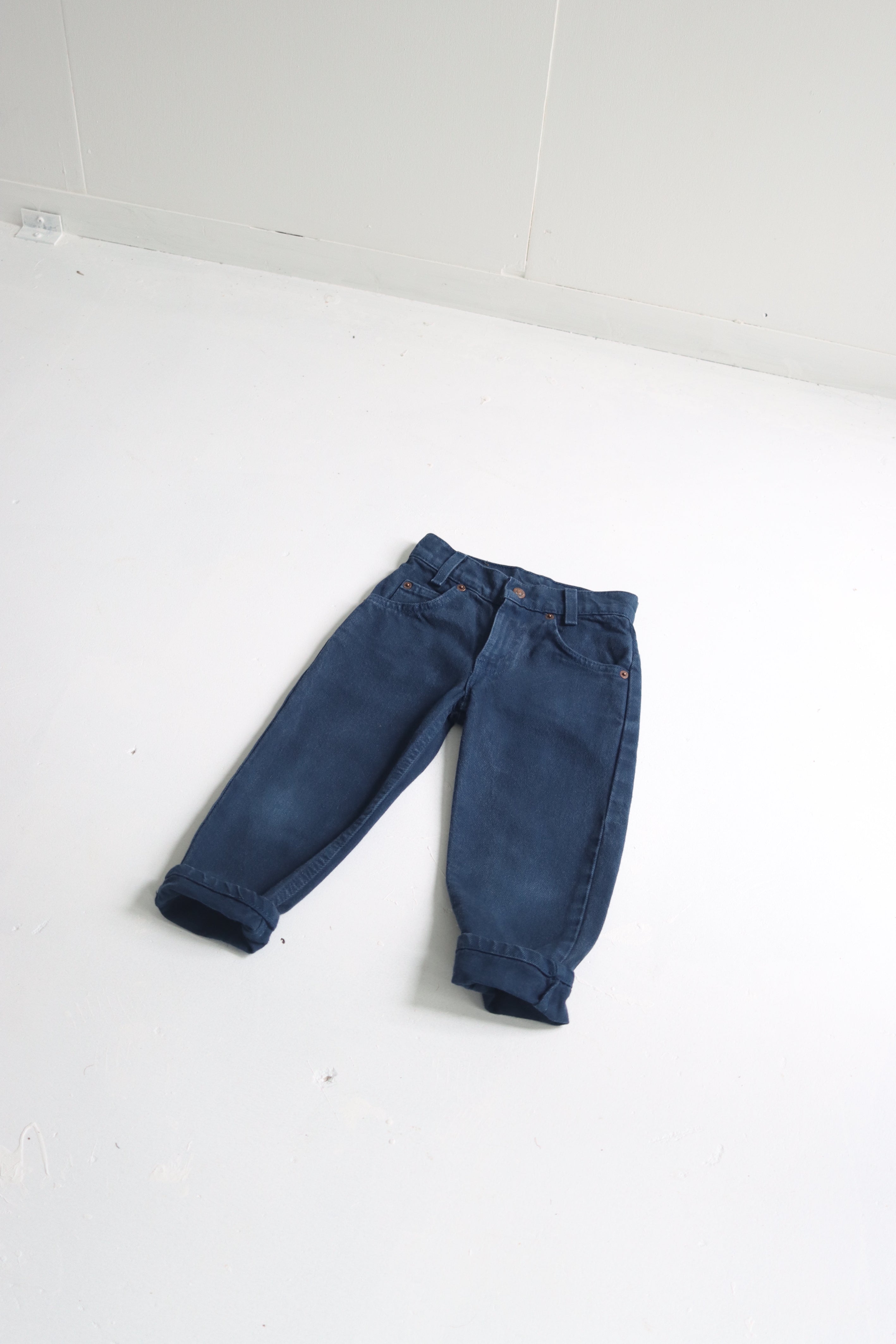 Vintage 1994 Levi's black 550 relaxed fit orange tab jeans - Size 4 years - made in USA