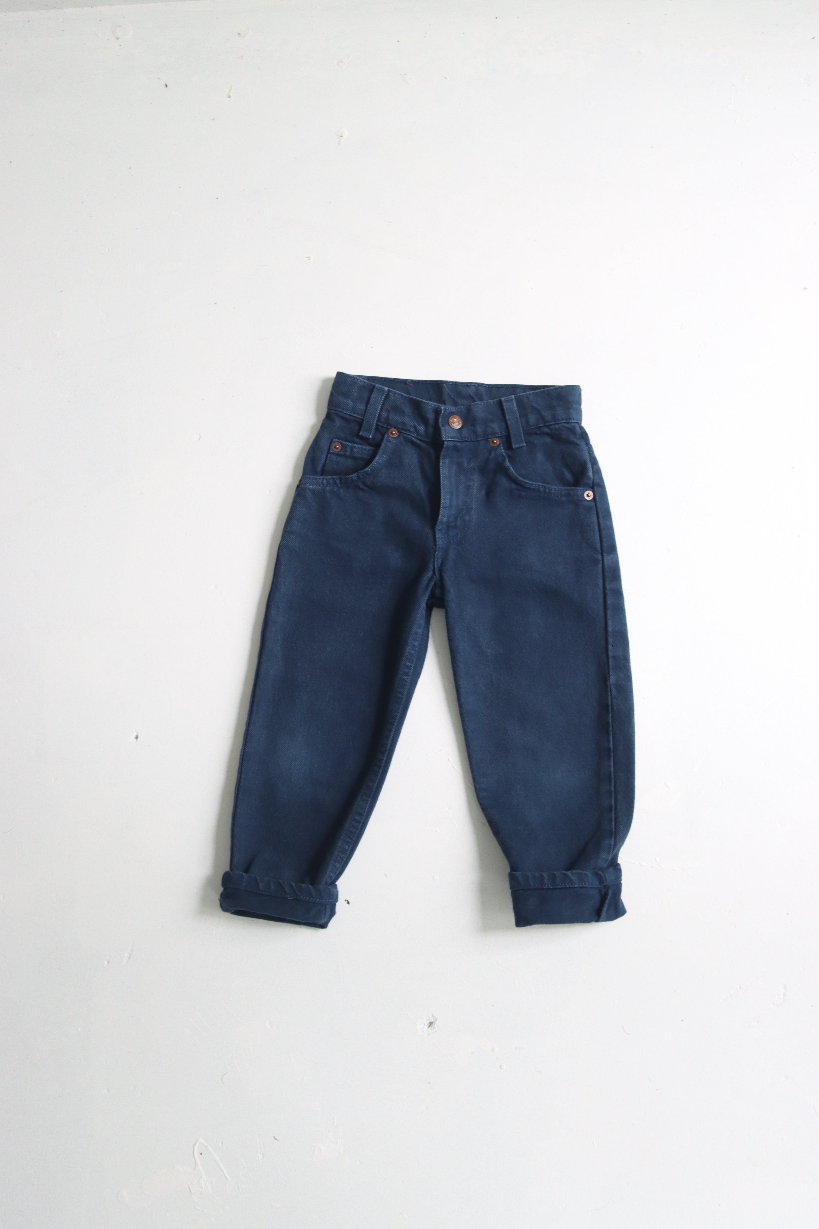 Vintage 1994 Levi's black 550 relaxed fit orange tab jeans - Size 4 years - made in USA