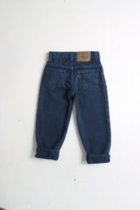 Vintage 1994 Levi's black 550 relaxed fit orange tab jeans - Size 4 years - made in USA