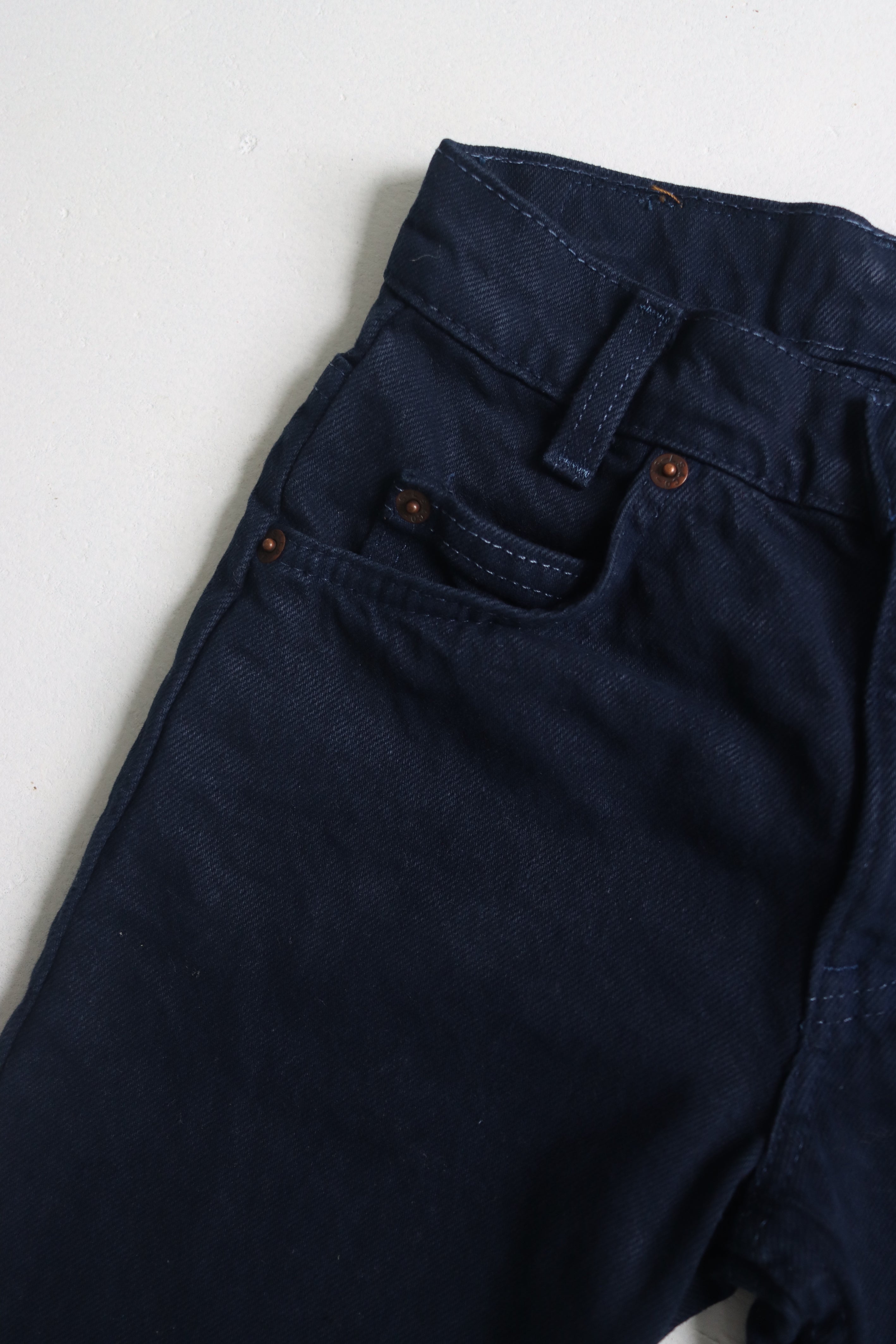 Vintage 1995 Levi's black 560 loose fit orange tab jeans - Size 7 years - made in USA