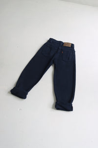 Vintage 1995 Levi's black 560 loose fit orange tab jeans - Size 7 years - made in USA