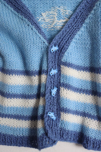 Vintage handmade vest with dolphin detail - 6 months