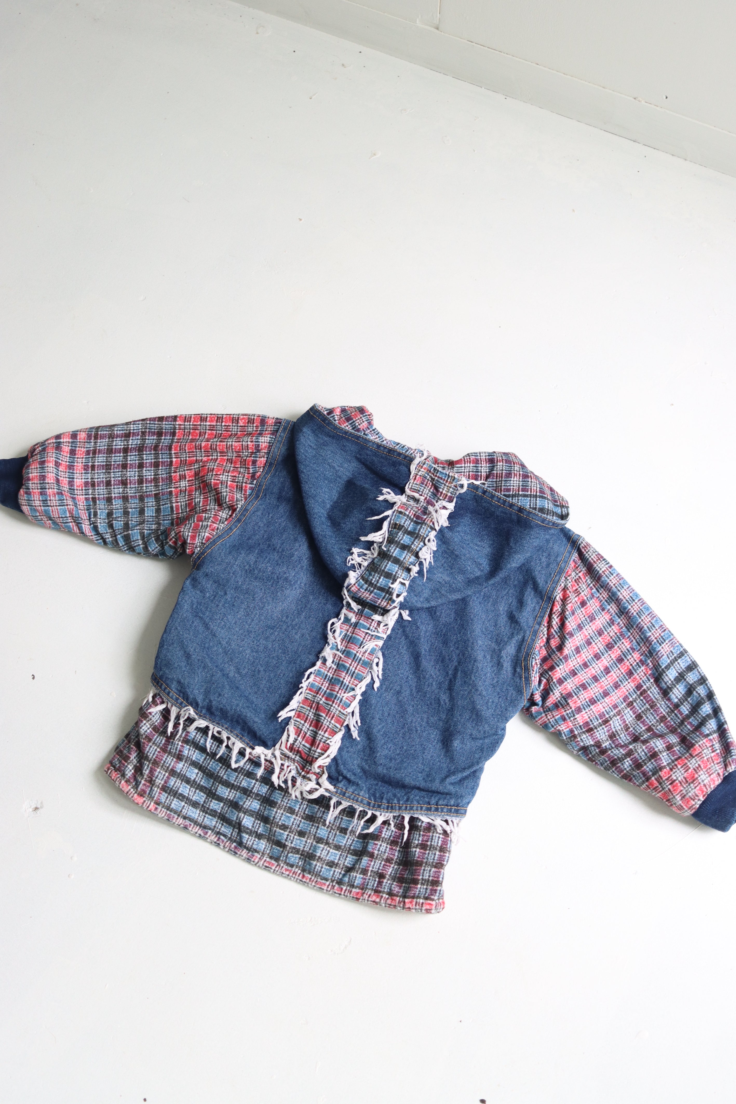 Vintage denim patchwork Guess jacket - Size 4 years - made in USA