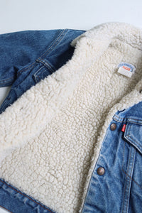 Vintage Levi's sherpa denim jacket - Size 5-7 years - made in USA