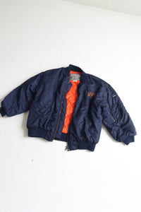 Vintage dark blue Levi's spell-out bomber Jacket - Size 3-4 years
