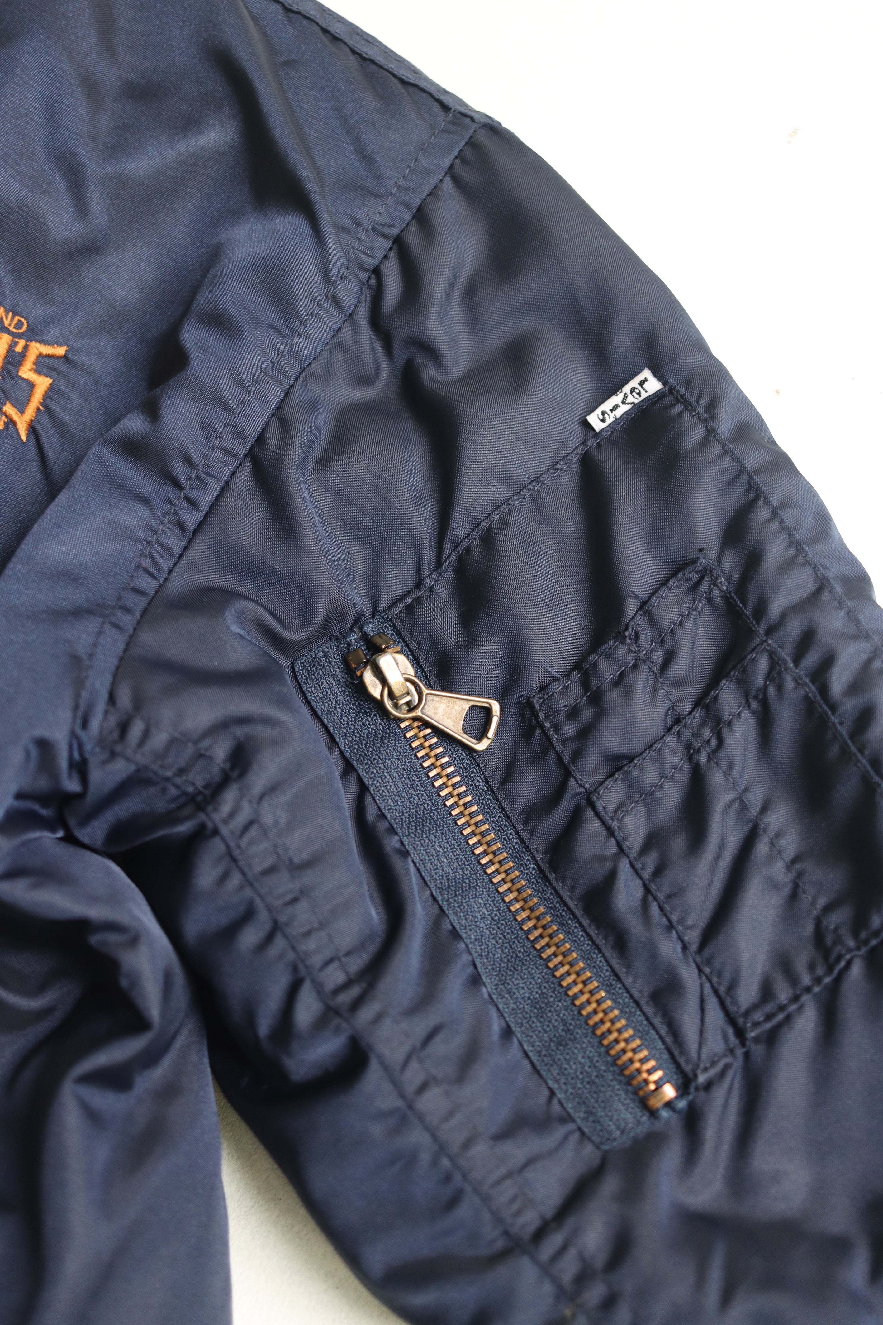Vintage dark blue Levi's spell-out bomber Jacket - Size 3-4 years