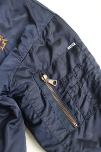 Vintage dark blue Levi's spell-out bomber Jacket - Size 3-4 years