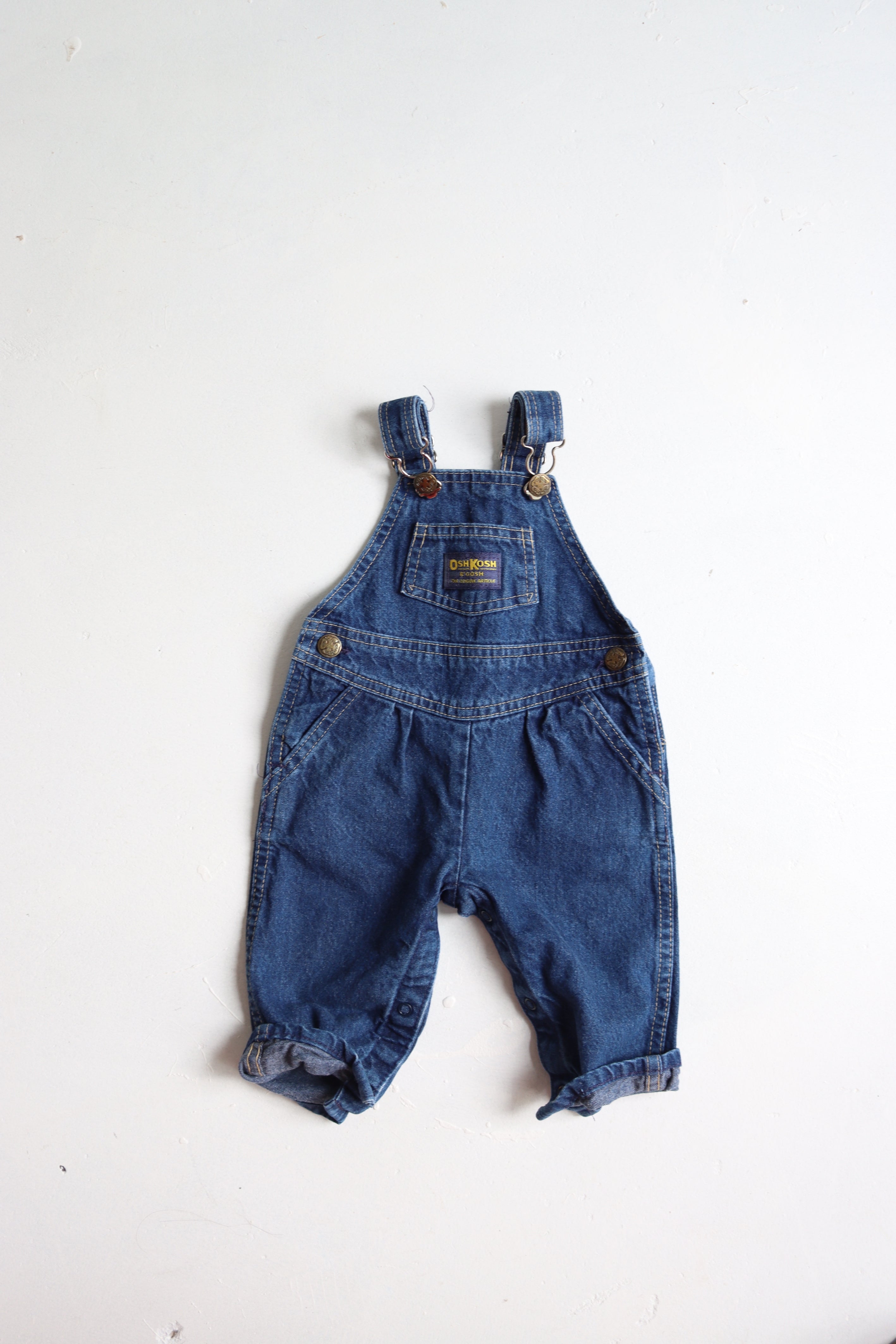 "Baby's First OshKosh" Vintage Overalls - Size 0-6 months - made in USA