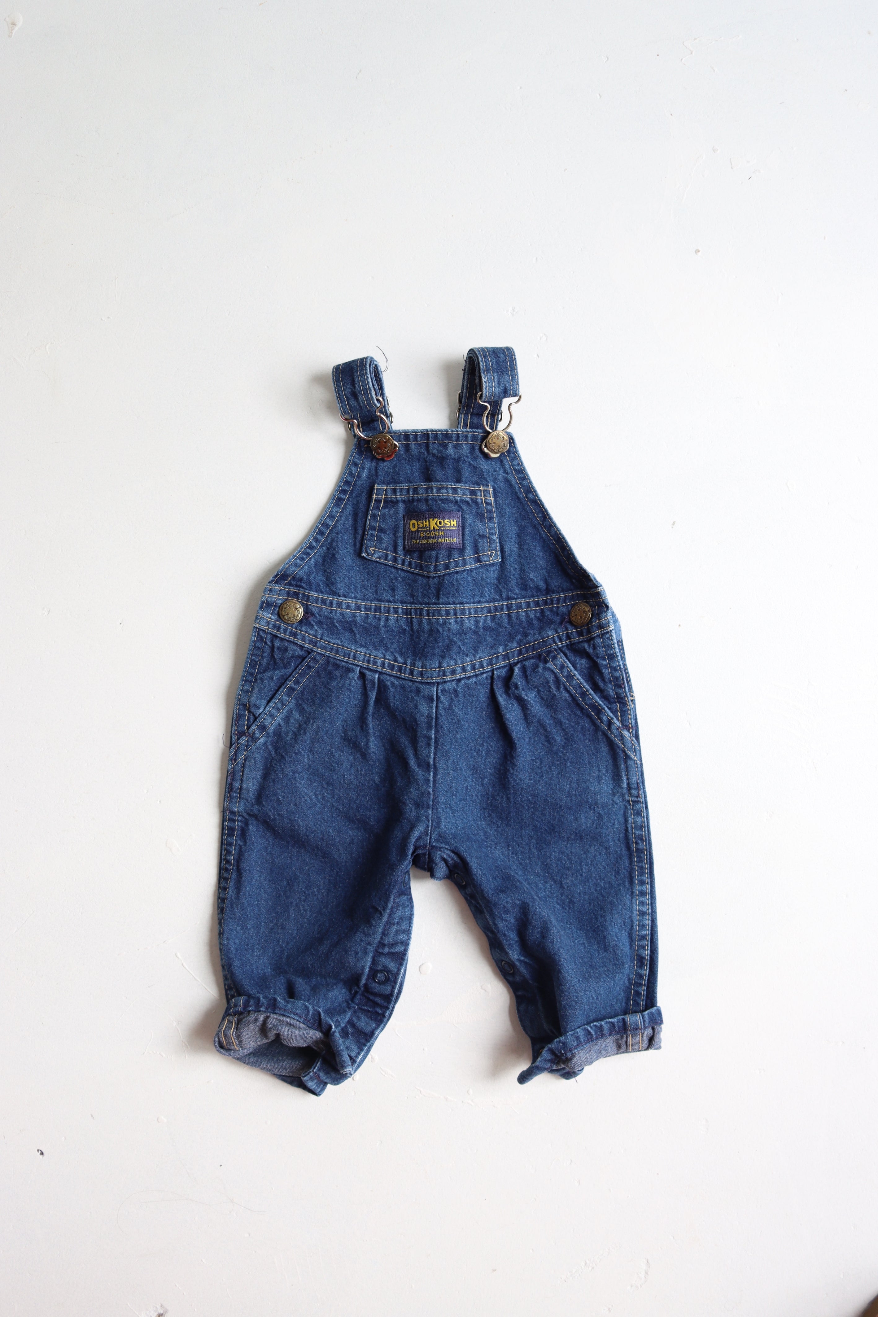 "Baby's First OshKosh" Vintage Overalls - Size 0-6 months - made in USA