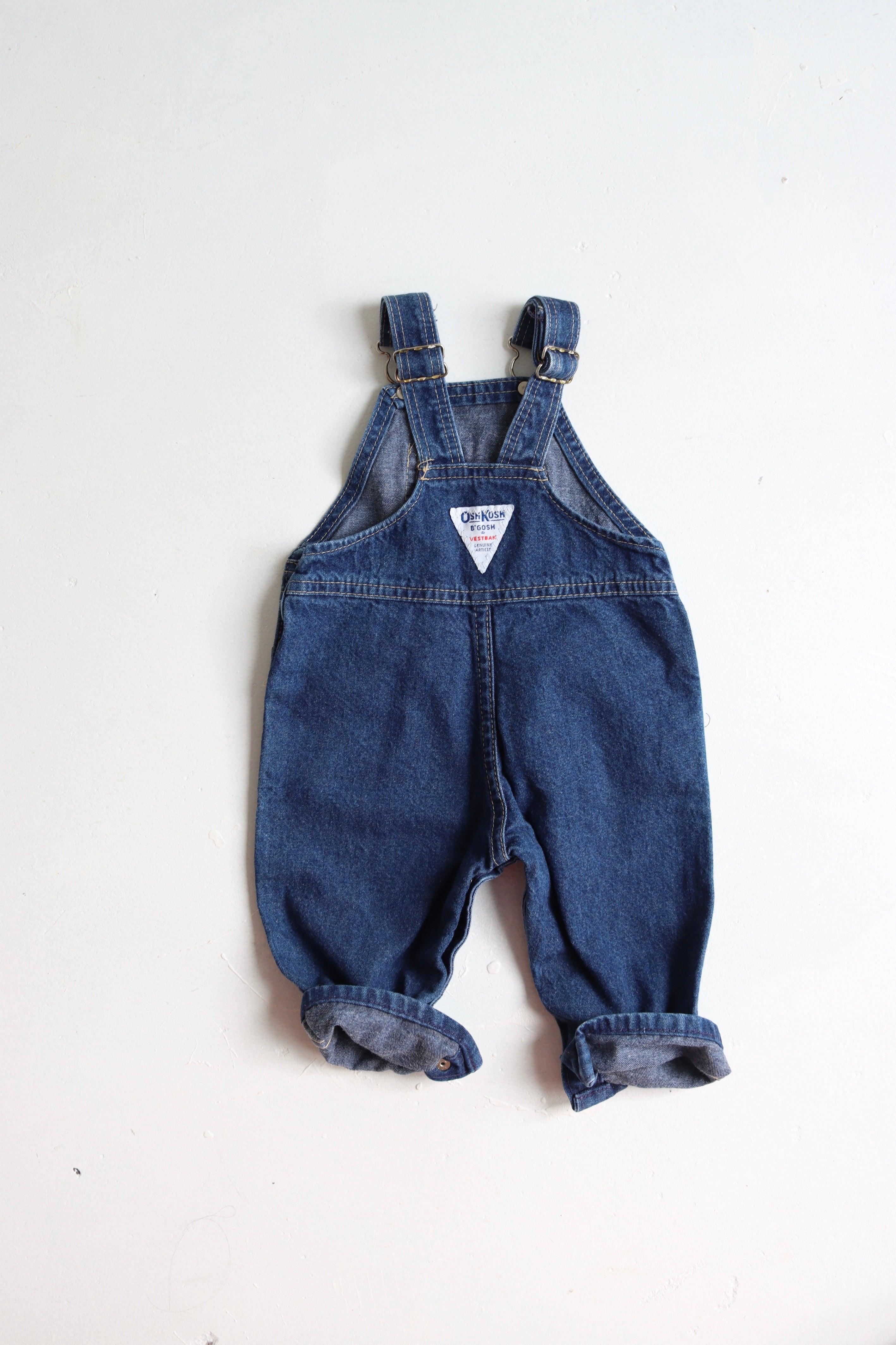"Baby's First OshKosh" Vintage Overalls - Size 0-6 months - made in USA