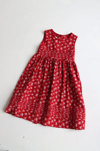 Vintage Laura Ashley red floral dress  - Size 4 years