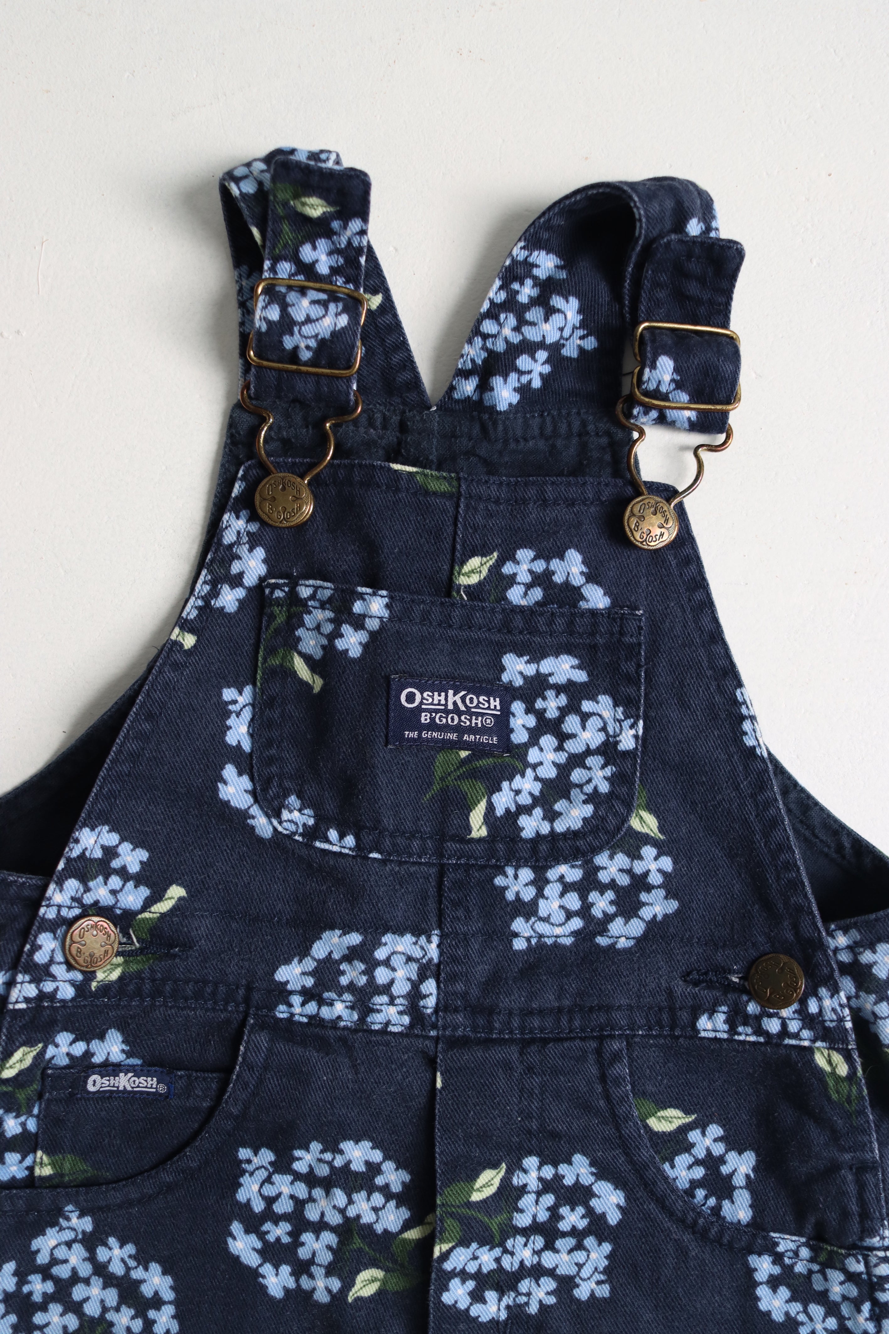 Vintage OshKosh winter floral overalls - Size 9-12 months