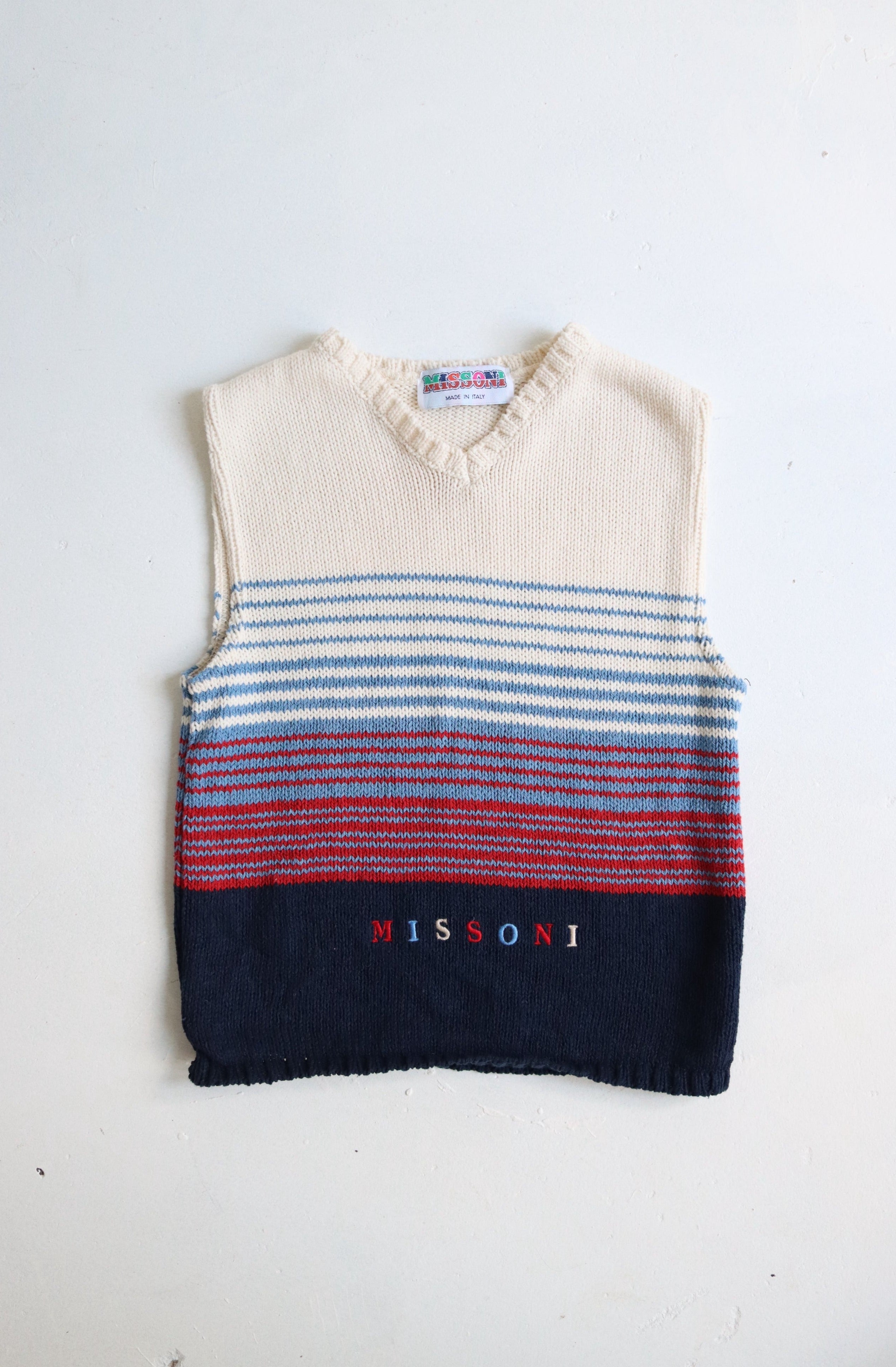 Vintage Missoni knit gilet - Size 4 years - made in Italy