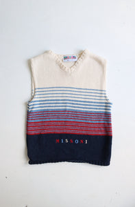 Vintage Missoni knit gilet - Size 4 years - made in Italy