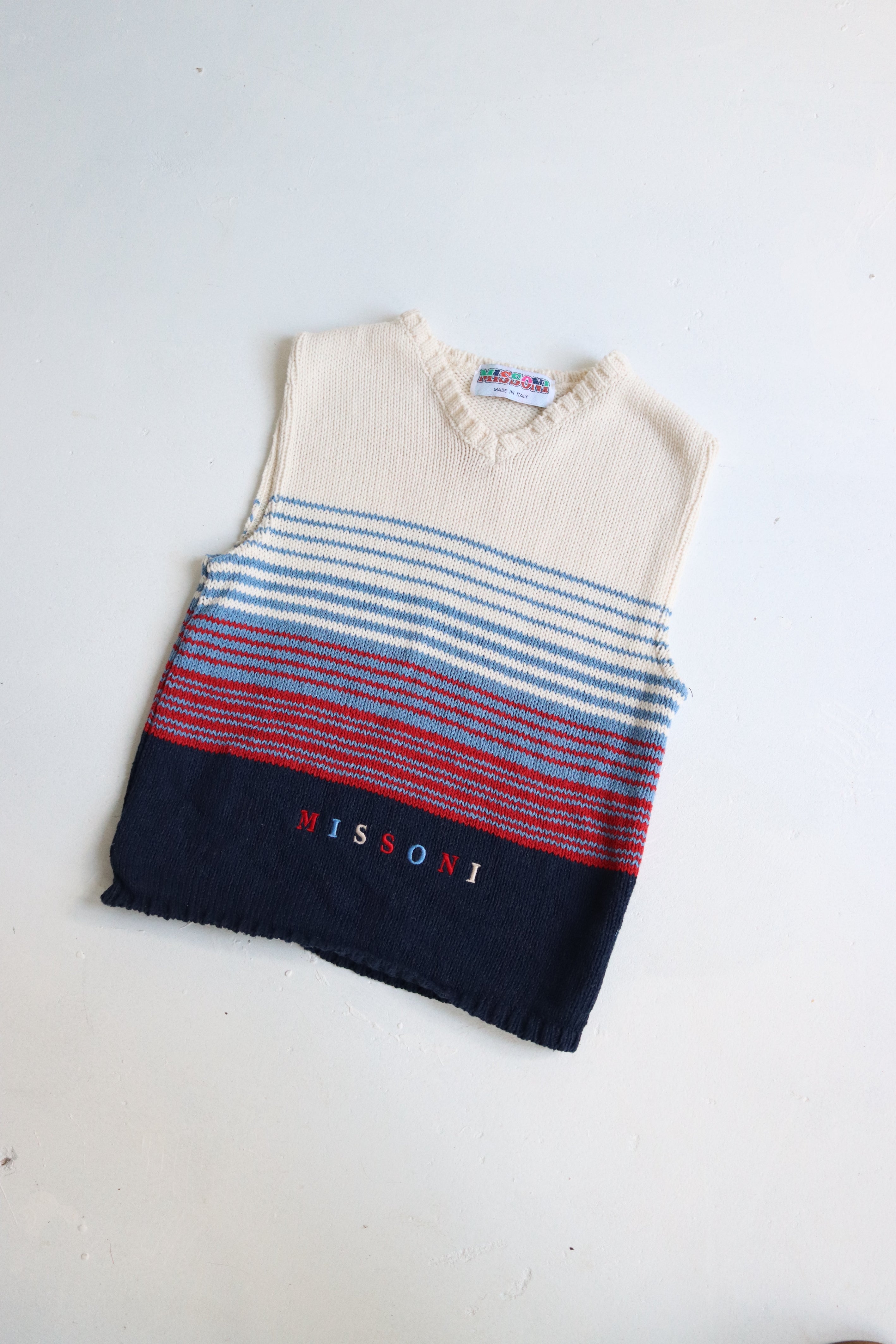 Vintage Missoni knit gilet - Size 4 years - made in Italy
