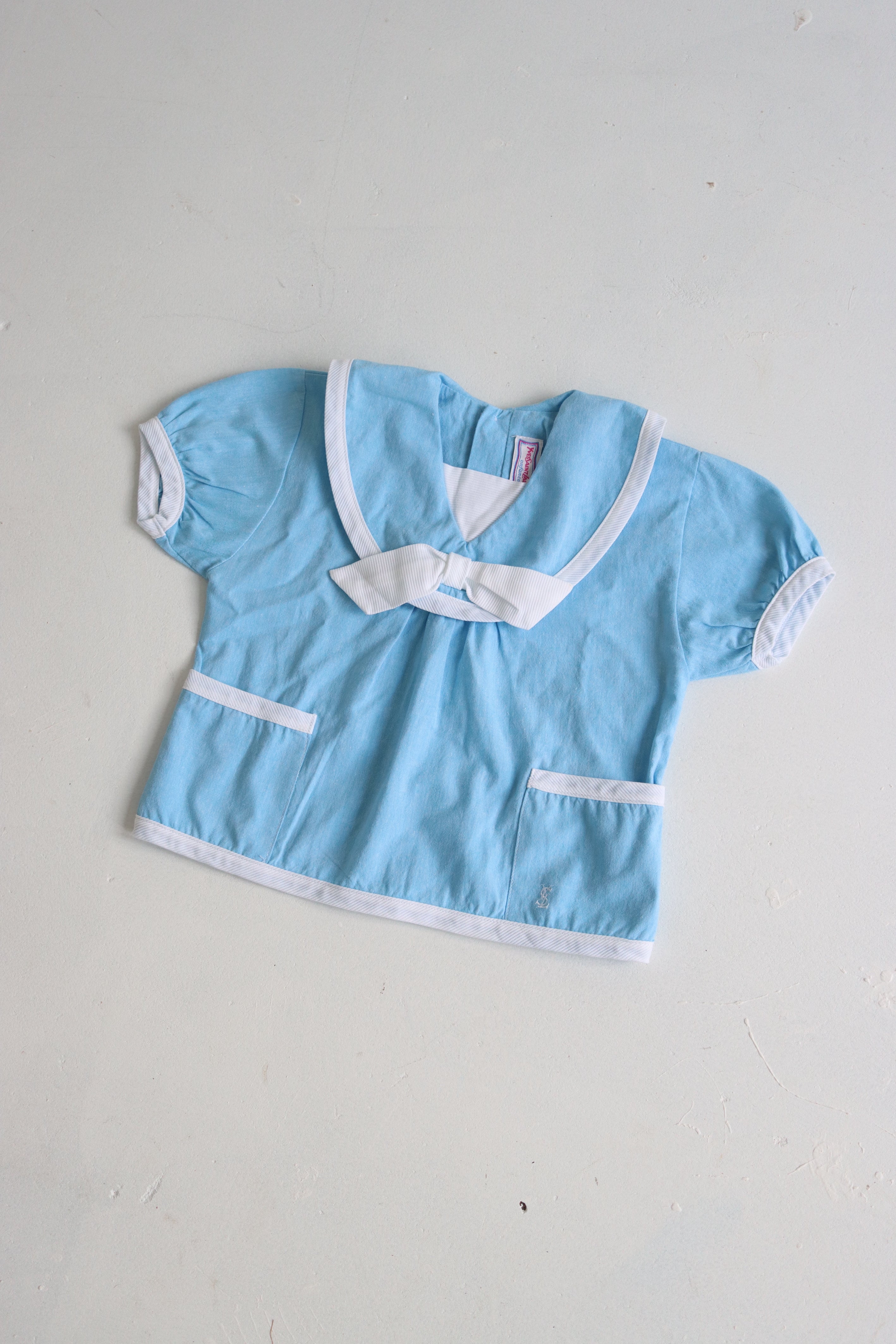 Vintage Yves Saint Laurent sailor top  - Size 12-24 months - made in France