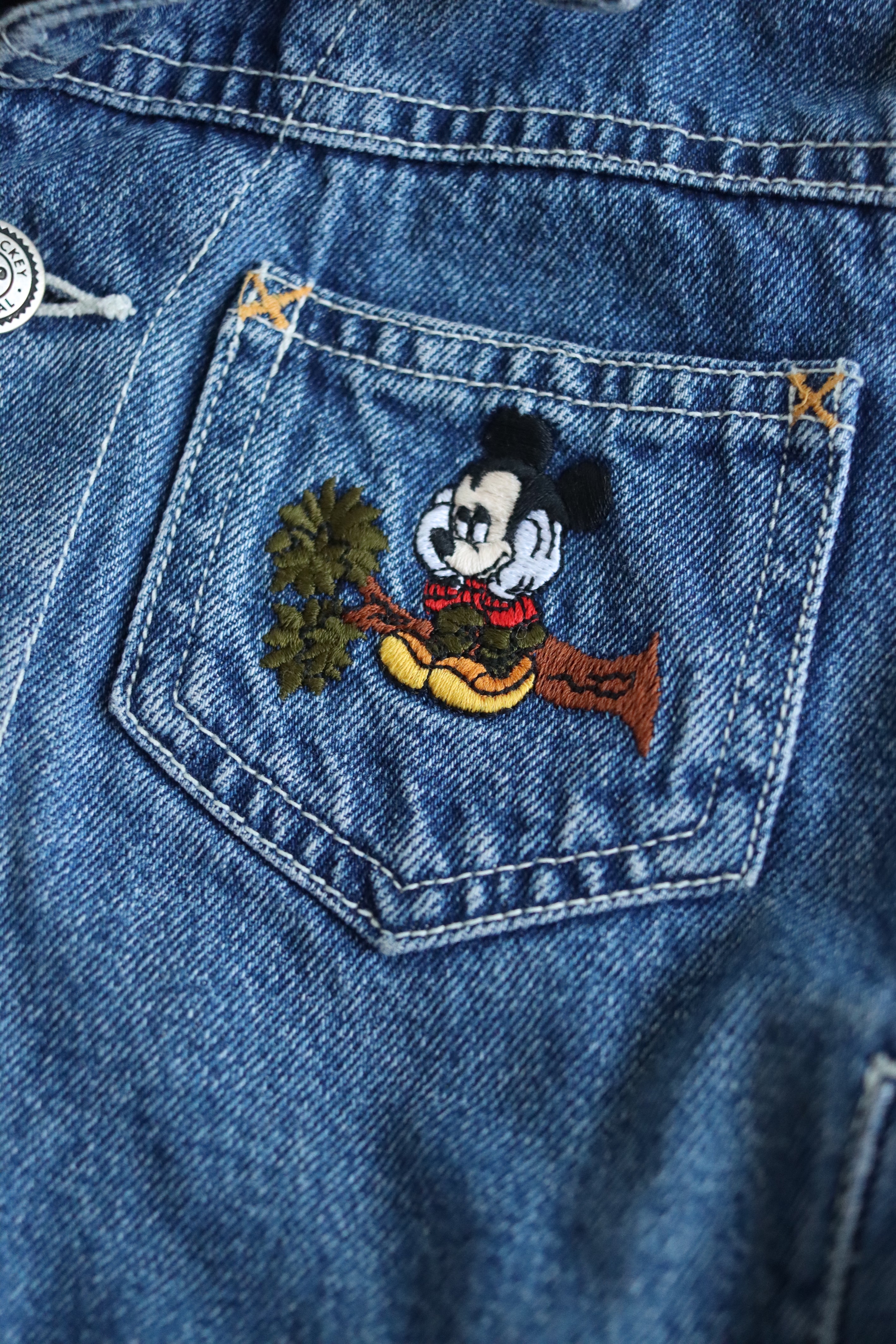 Vintage Mickey lined denim jacket - Size 12-18 months