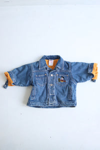 Vintage Mickey lined denim jacket - Size 12-18 months