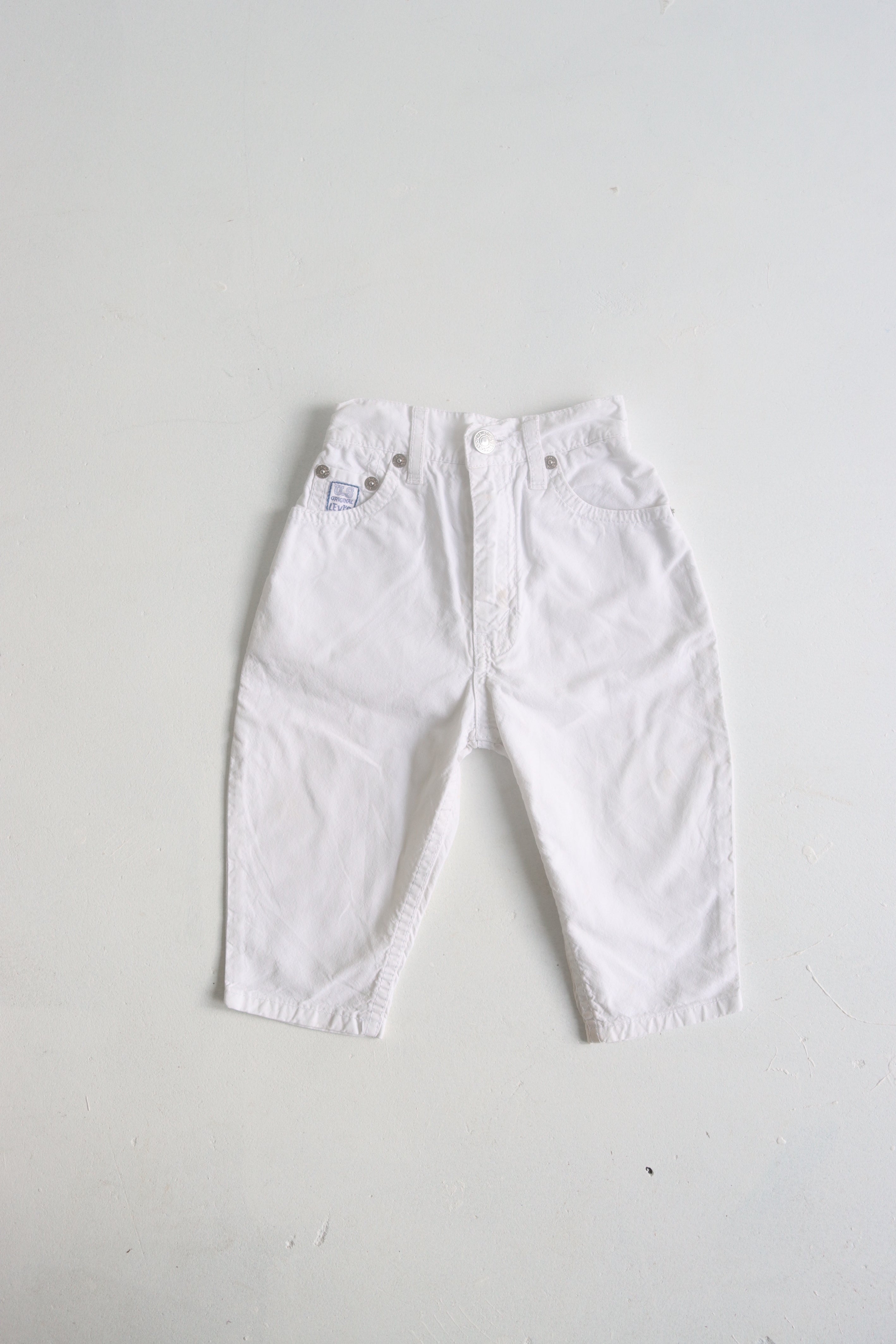 Vintage white canvas Levi's pants  - Size 6-12 months