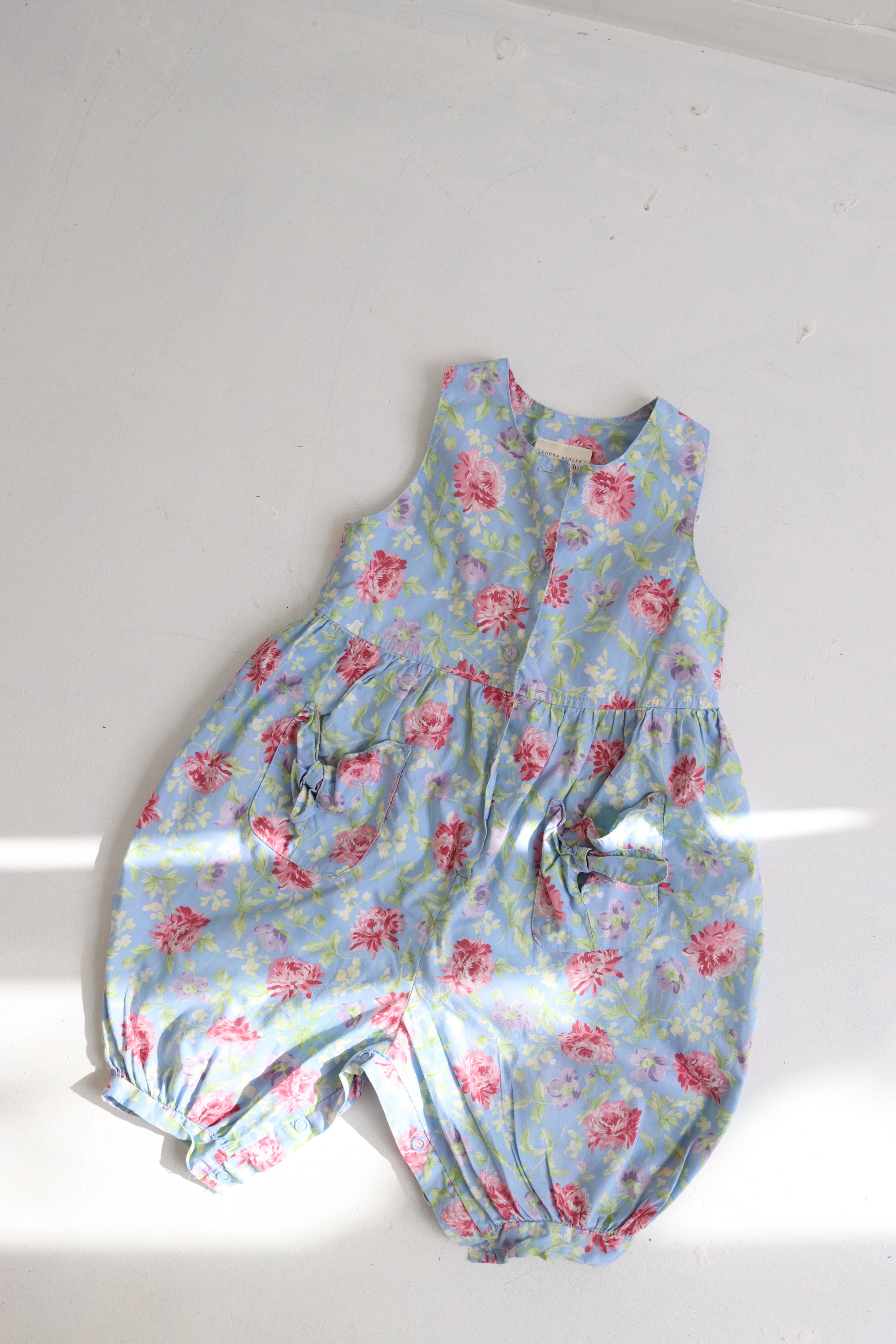 Vintage Laura Ashley floral jumpsuit - size 18 months