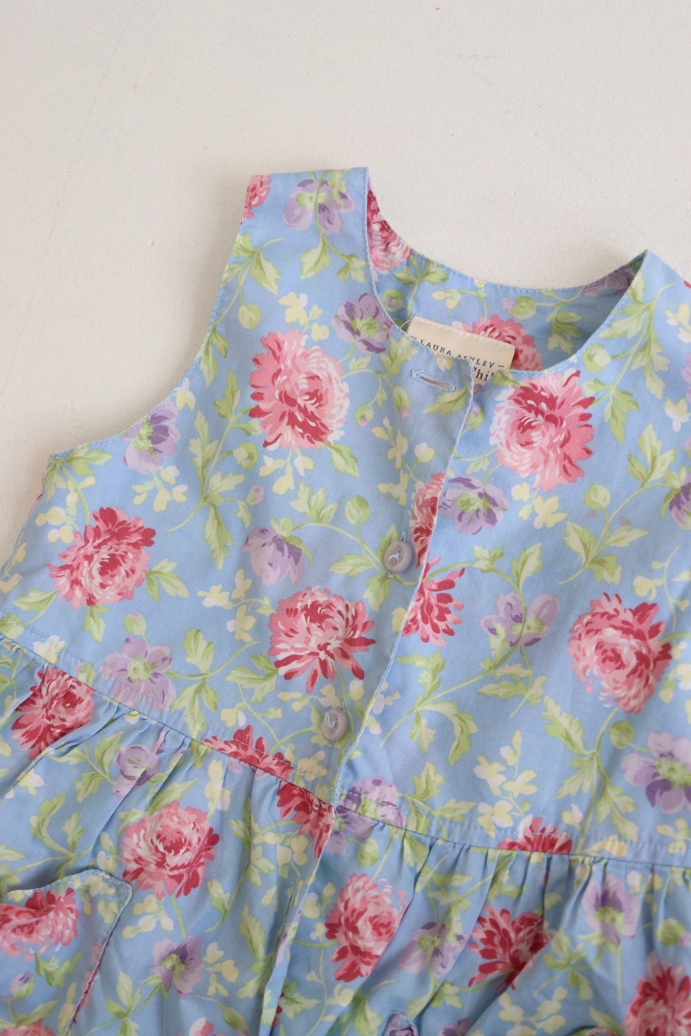 Vintage Laura Ashley floral jumpsuit - size 18 months