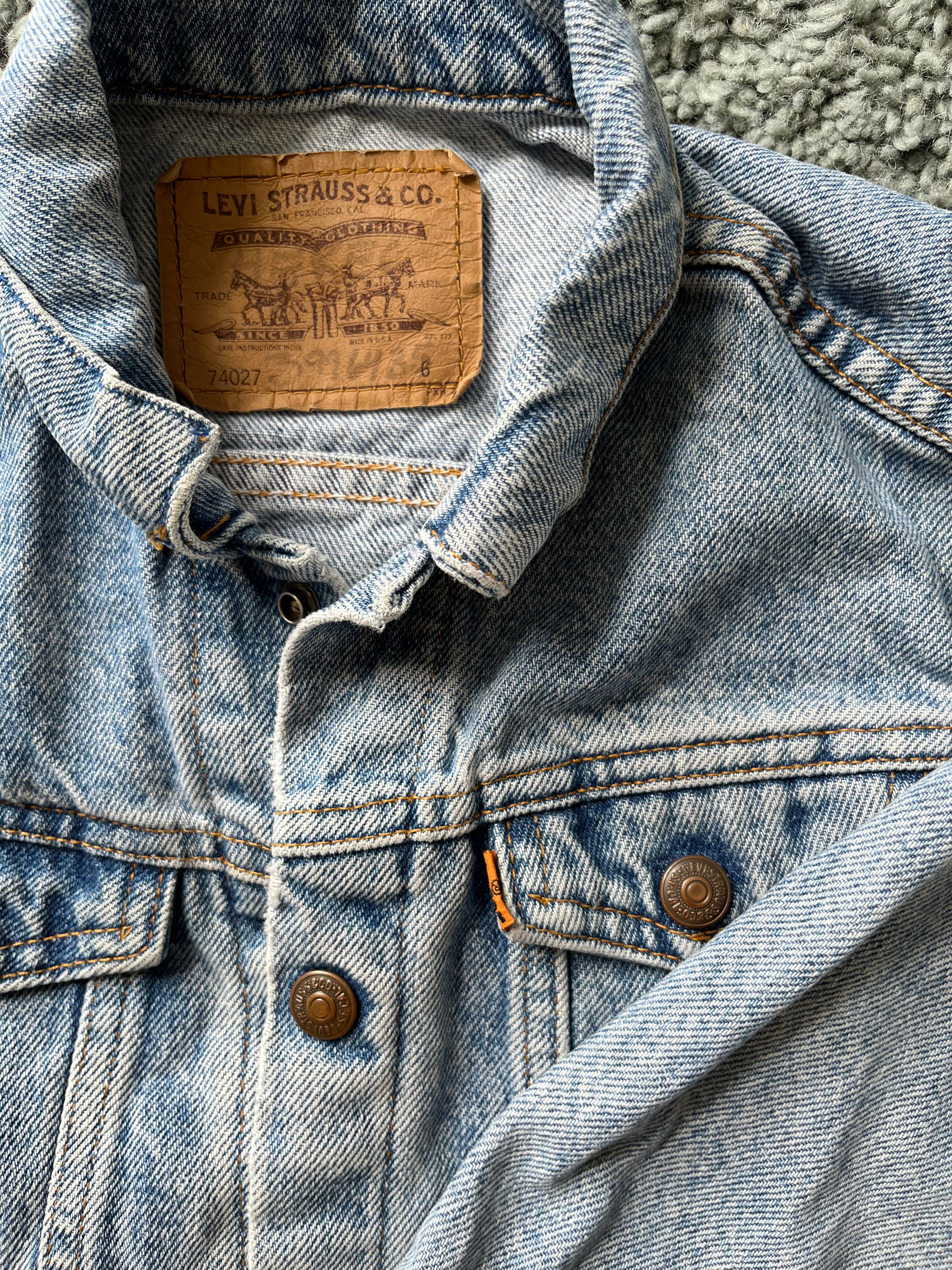 For Tessa - Vintage Levi's trucker jacket - size 6 years