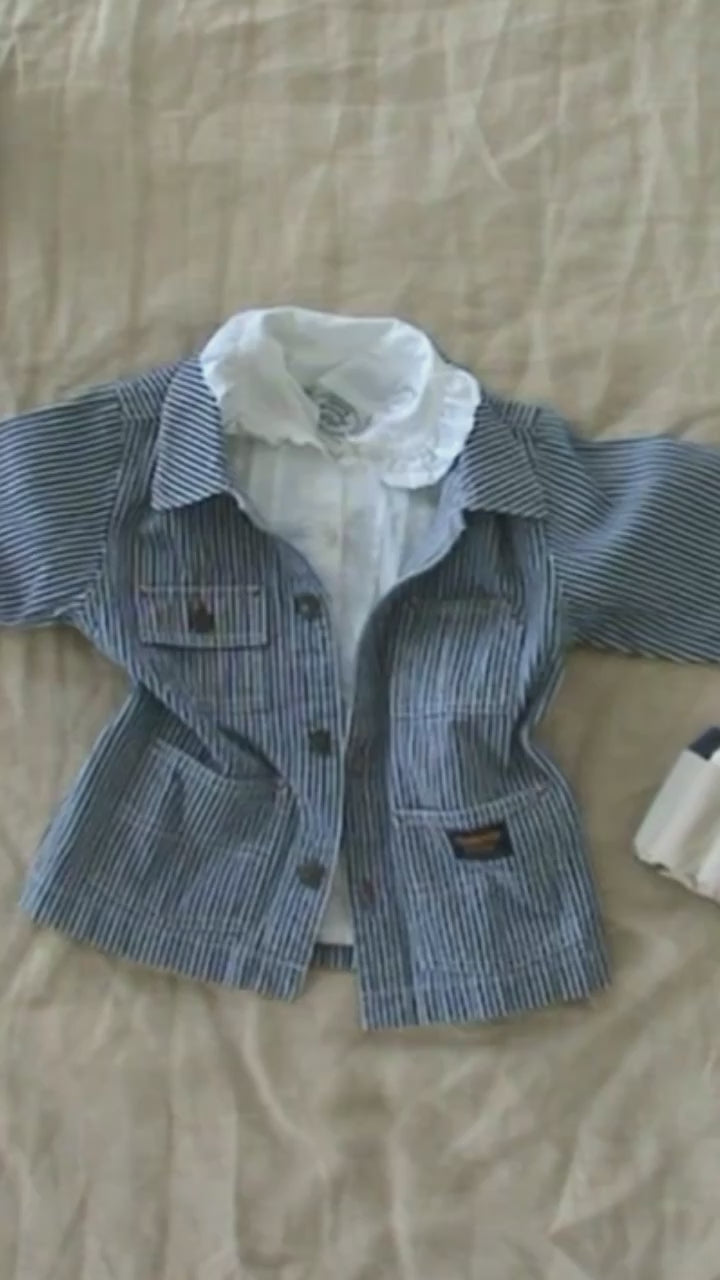 Vintage railroad OshKosh Chore Coat  - size 3-4 years
