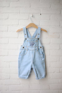 Vintage lightwash Guess overalls - size 6 months - made in USA