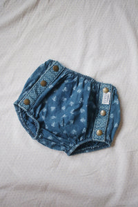 Vintage Guess floral diaper cover - size 3 months - made in USA