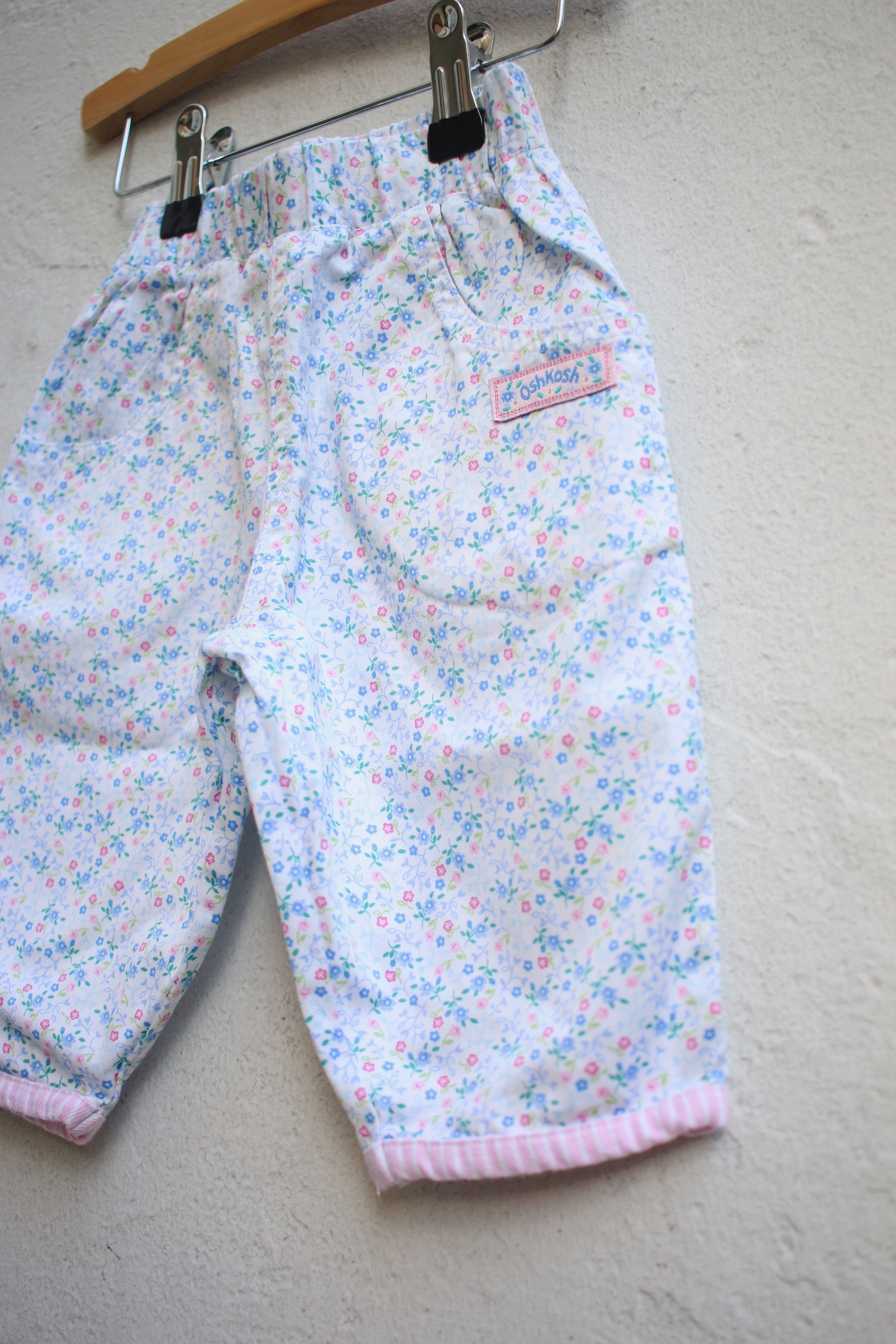 Vintage floral OshKosh baby pants - size 3-6 months