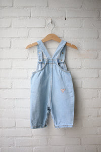 Vintage lightwash Guess overalls - size 6 months - made in USA