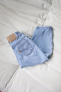 FOR AUCTION WINNER - Vintage Levi's orange tab 566 jeans - size 2-3 years - Made in Guatamala