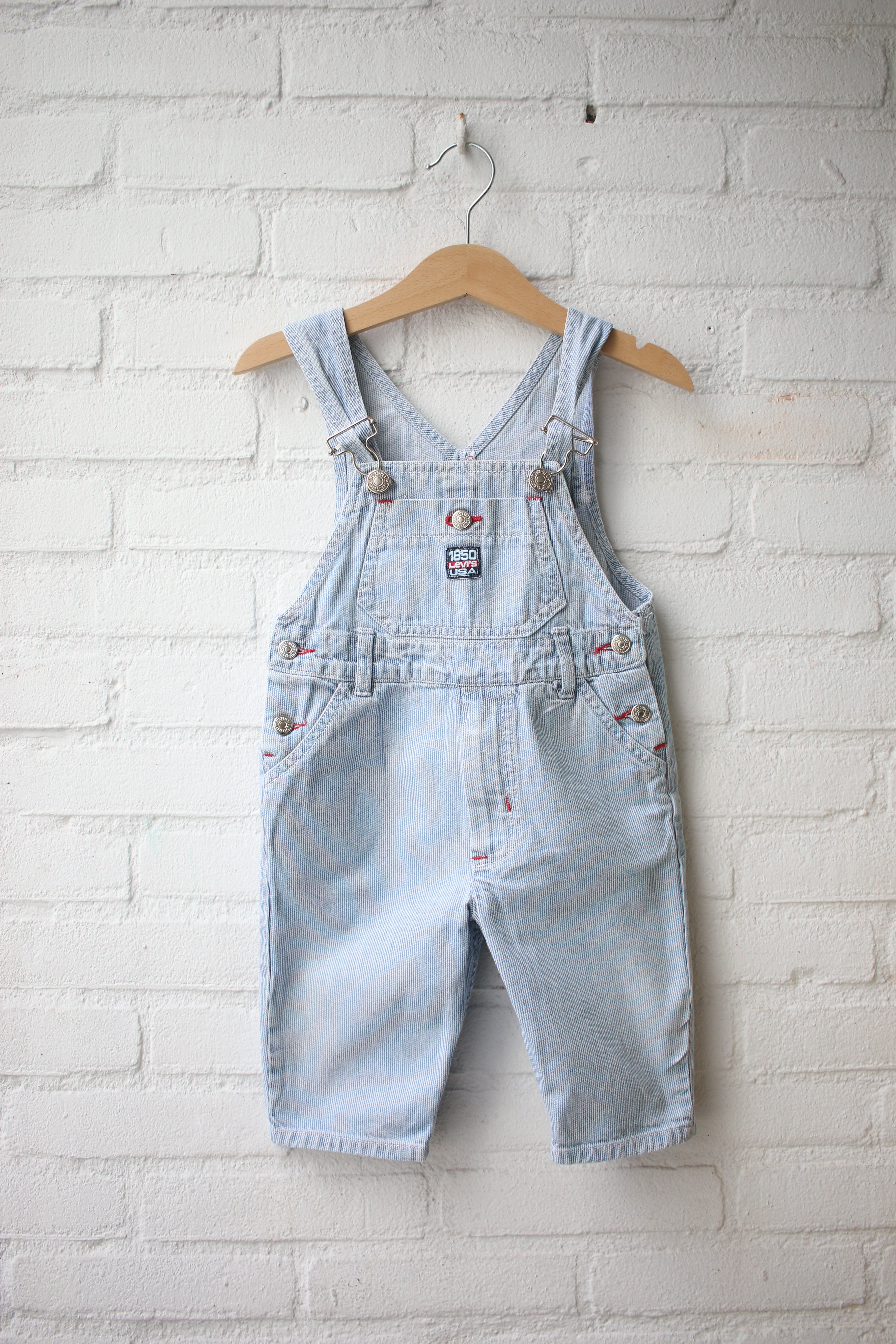 Vintage striped Levi's overalls - size 6 months