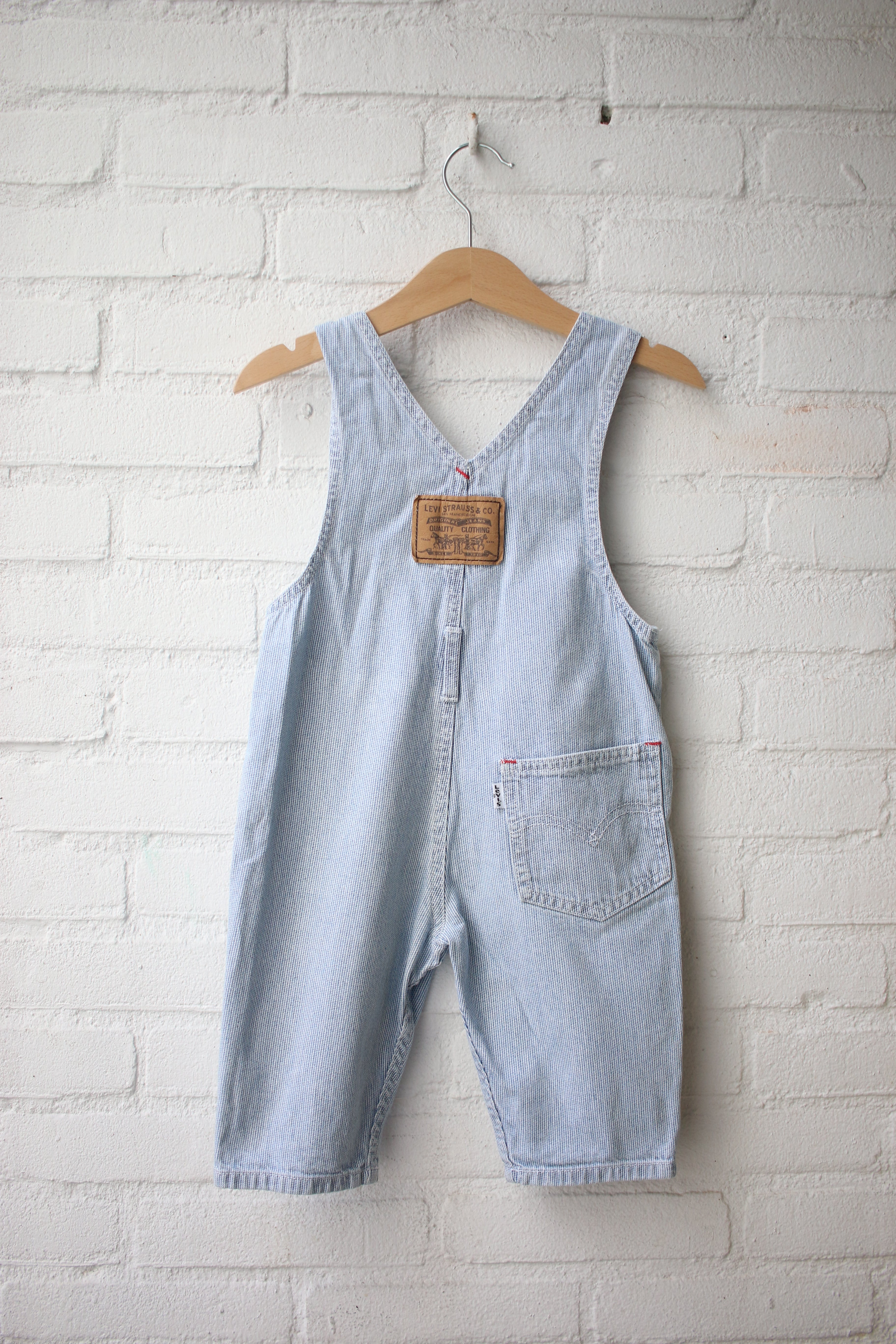 Vintage striped Levi's overalls - size 6 months