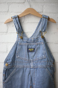 Vintage striped OshKosh overalls - size 4 years - made in Honduras