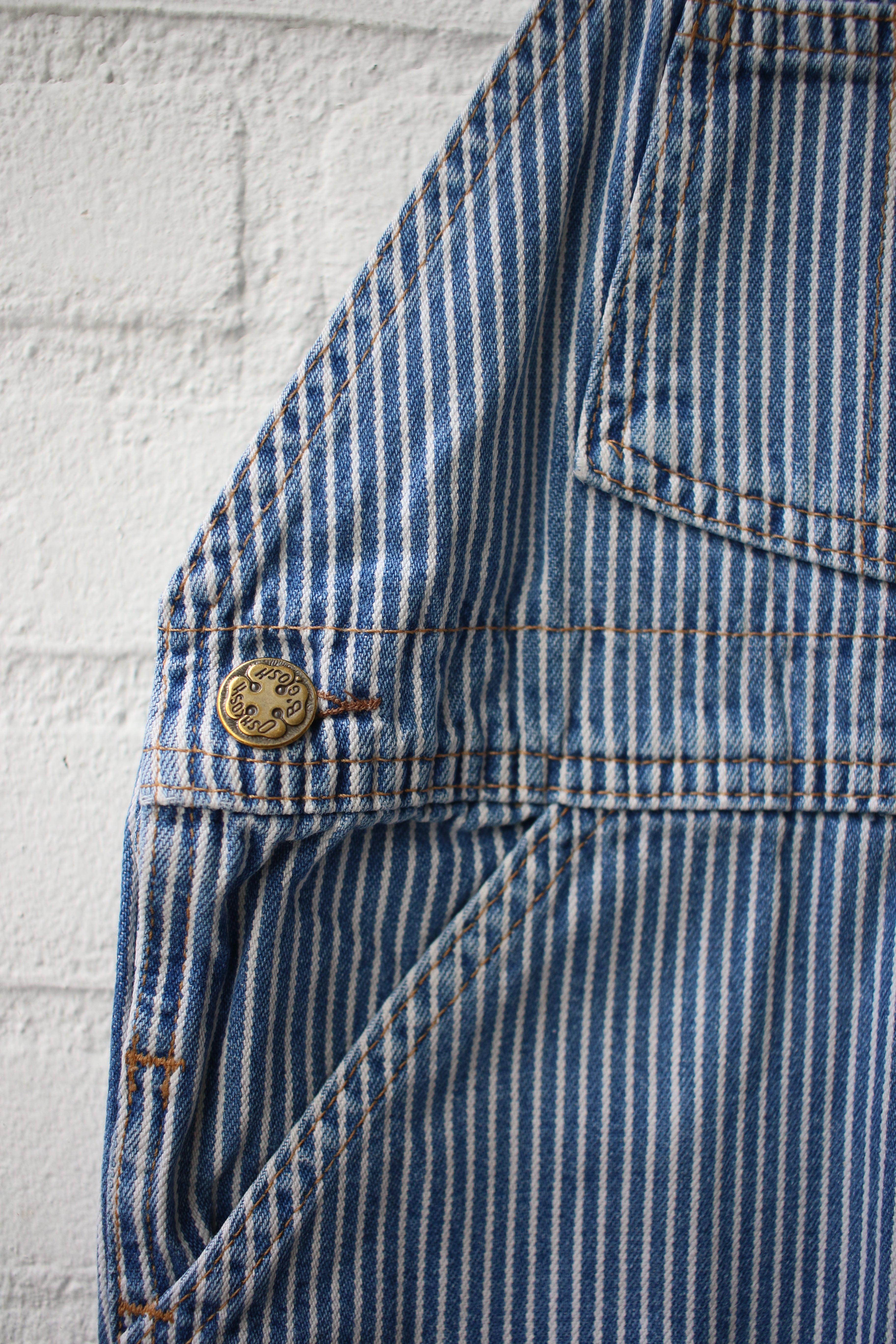 Vintage striped OshKosh overalls - size 4 years - made in Honduras